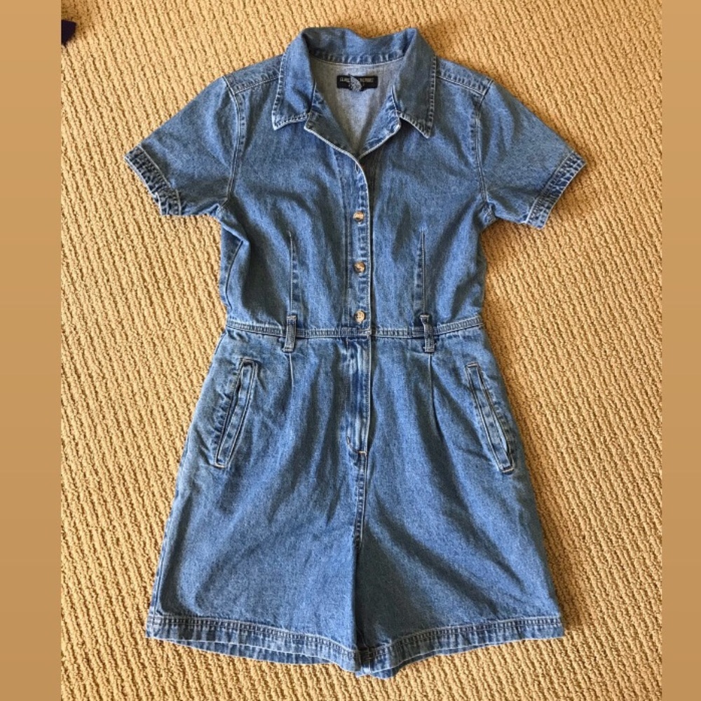 SOLD Vintage Denim Coverall Romper